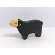 Figurina din lemn - oaie neagra - KUC